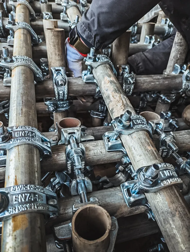 Scaffolding ramp